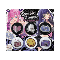 Double Trouble: Button Pin Set