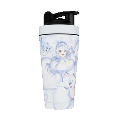 Waifu Cups x AmaLee: Snow Bunny Metal Shaker